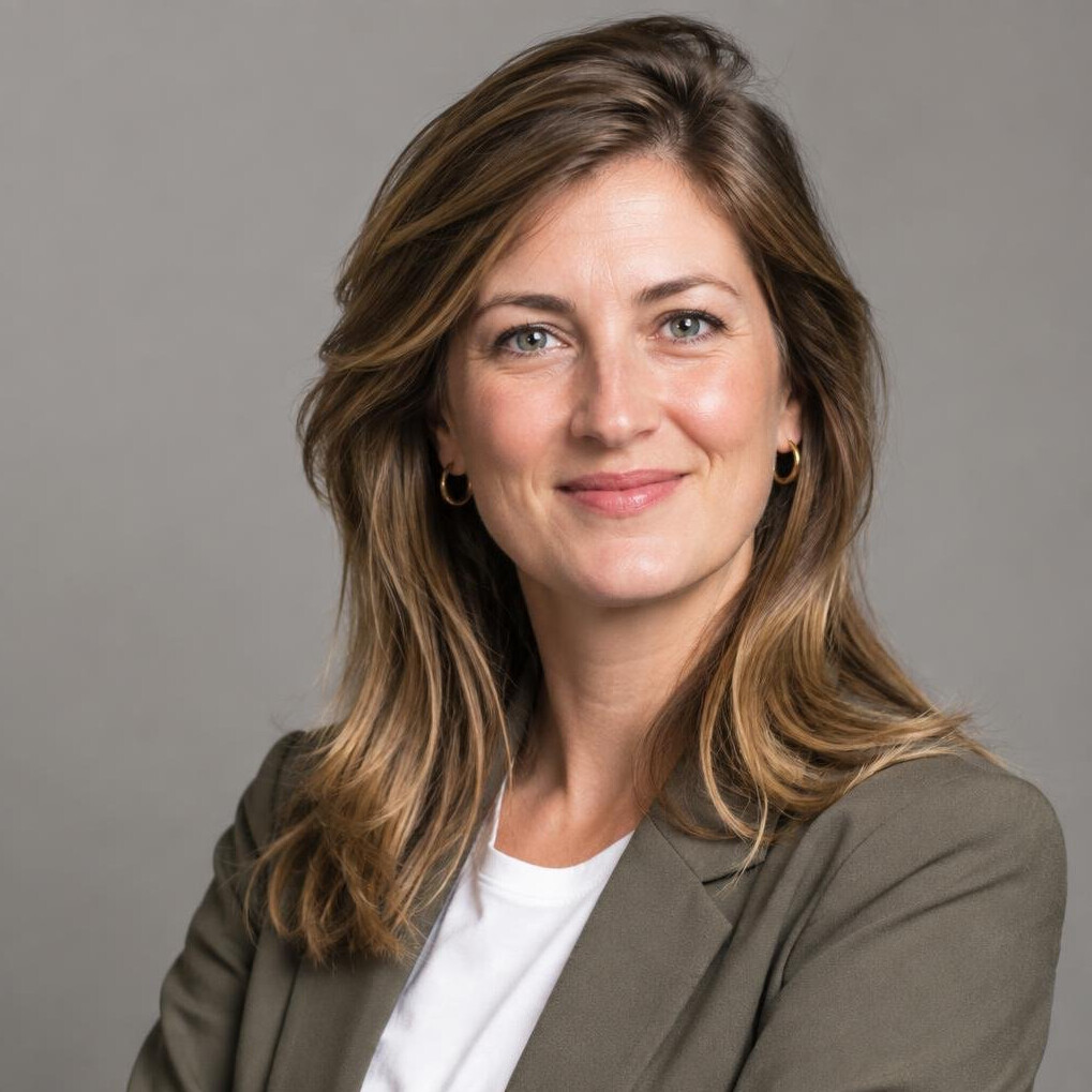 Studio portrait of a Belgian woman producer